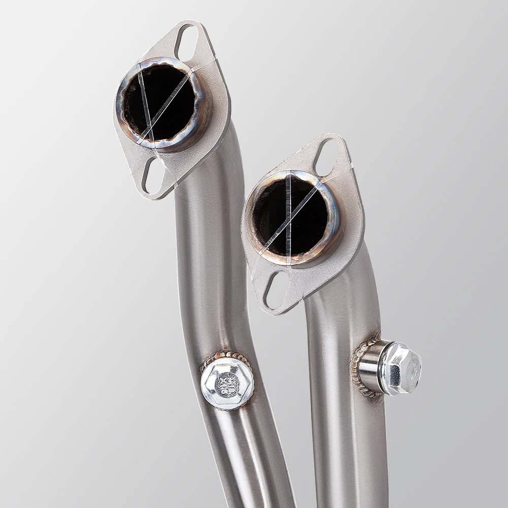 Leoncino 500 BJ500 New Motorcycle Exhaust System with Carbon Fiber Tip Muffler Pipe Front Link Modification